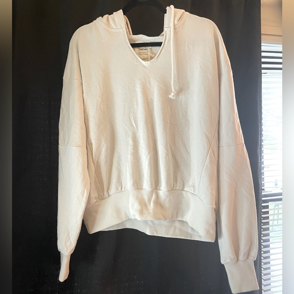XL Sweatshirt Hooded “Stone” Color Reflex